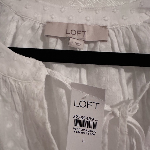 Loft polka dot peasant blouse - Picture 3 of 3